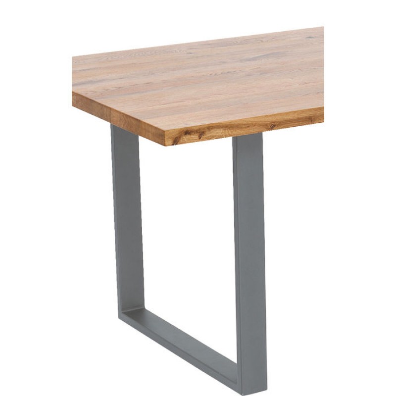 Table Jackie Oak Crude Steel 160x80